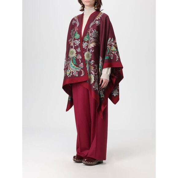 Etro Coat Woman Burgundy